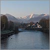 Mars 57 · Déclin d'hiver sur le Gave de Pau et le Pic du Gabizos - Nay · © stockli