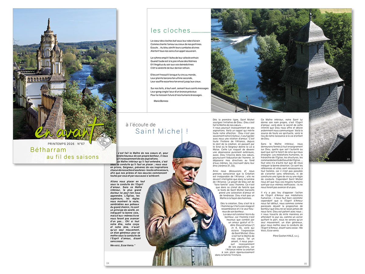 "en avant" Bétharram du printemps 2026 illustré des photographies de Jean Jacques Stockli "en avant" Bétharram du printemps 2026 illustré des photographies de Jean Jacques Stockli