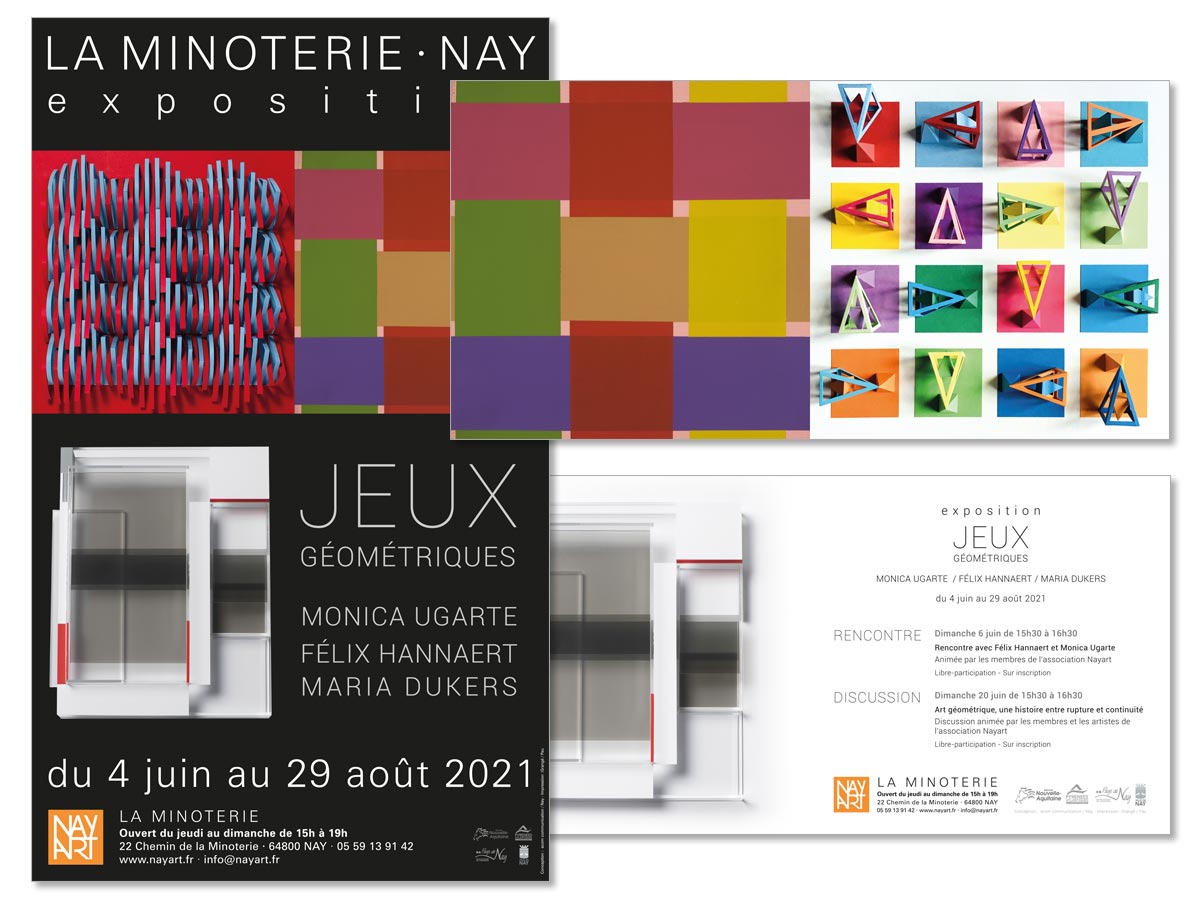 Exposition "jeux géométriques" à la Minoterie nay